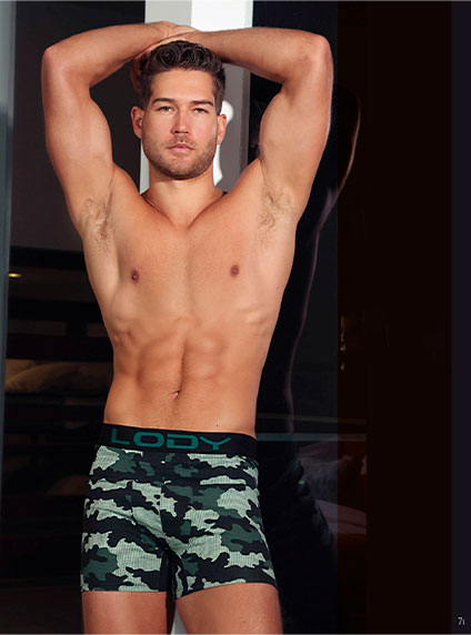 158/914 | Boxer De Algodon Lycra Estampado Camo Dot