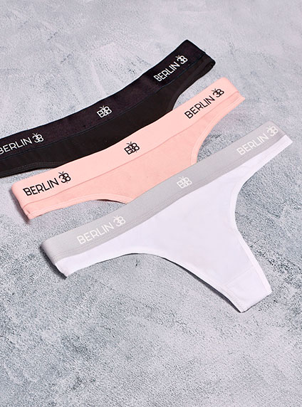 184/1600 | Pack X 3 Colaless De Algodón Y Lycra Liso Con Elastico Personalizado