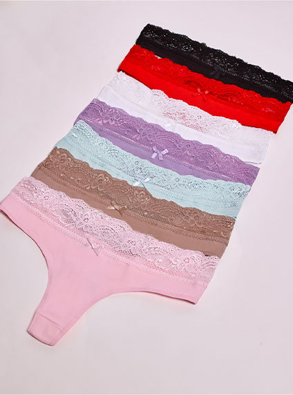 184/604 | Pack X3 Colaless Algodón Con Puntilla