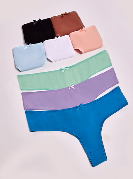 184/621 | Pack De 3 Culotteless  Especial De Algodon Y Lycra