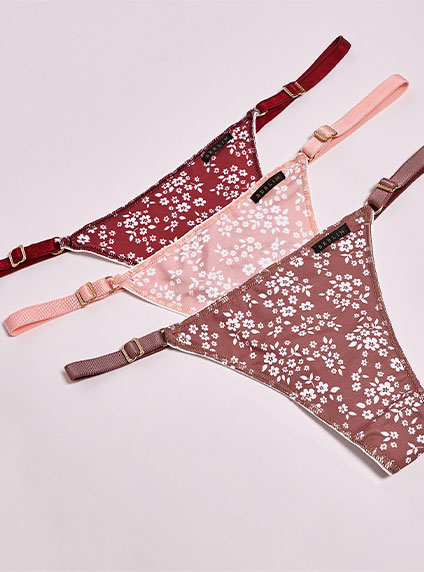 184/75 | Pack X3 Tanga Microfibra Estampada