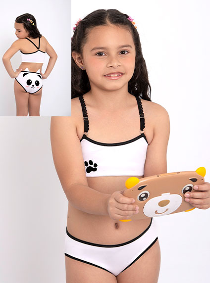 403/1130 | Conjunto Nena Top Algodon Y Lycra Con Vedetina Estampada