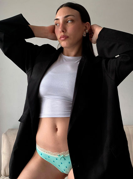 7/4070 | Pack X 3 Colaless Algodón Lycra Estampada Puntilla En Cintura